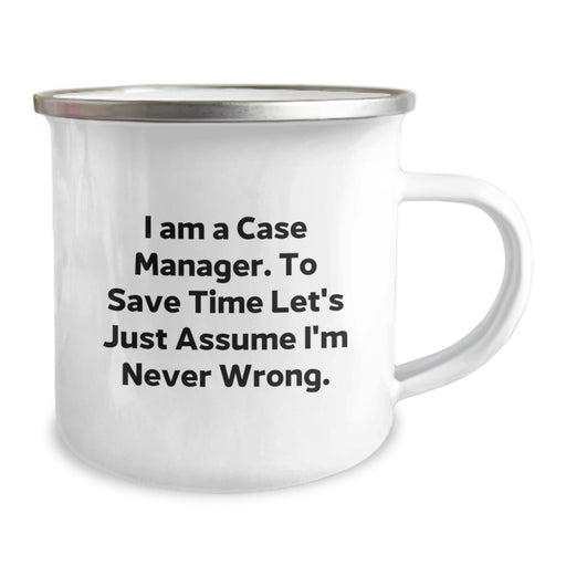 Funny Case Manager Gifts, Camping Mug for Case Manager Dad, Unique Father's Day Unique Gifts from Family to Case Manager Men - Image 2