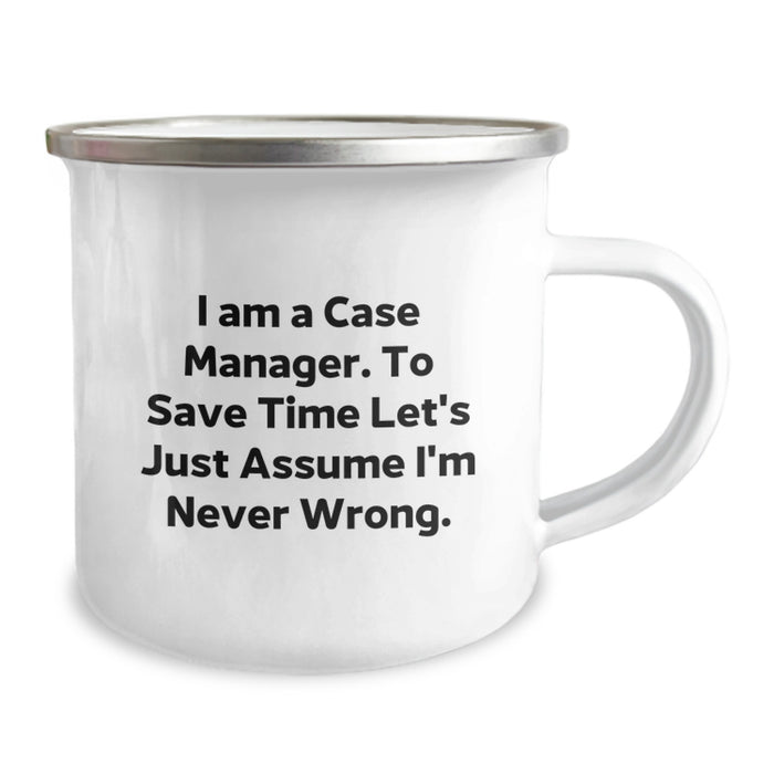 Funny Case Manager Gifts, Camping Mug for Case Manager Dad, Unique Father's Day Unique Gifts from Family to Case Manager Men - Image 2