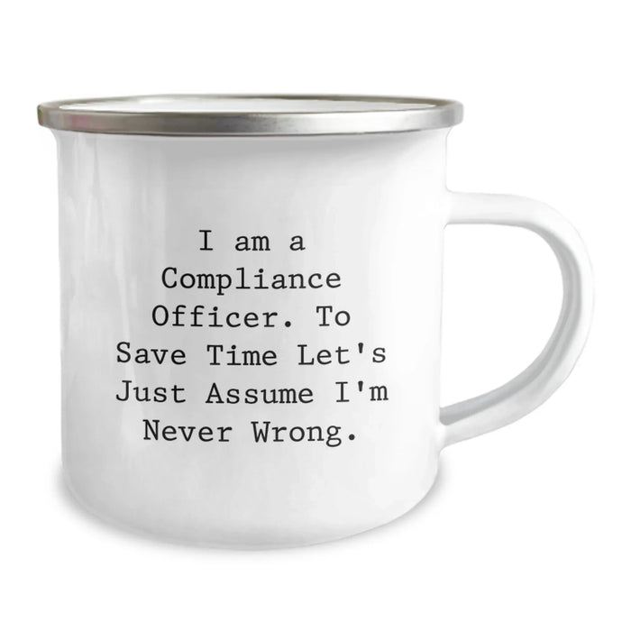 Funny Compliance Officer Camping Mug Gifts for Men Compliance Officers Birthday Unique Gifts from Friends - Image 2