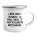 Funny Quote Court Reporter Gifts from Friends and Family - Unique Birthday Unique Gifts for Court Reporters - 12 oz Camping Mug - Image 2