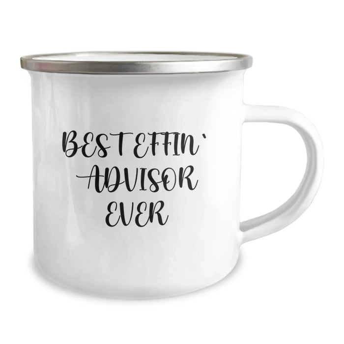 Funny Advisor Gifts from Men, Unique Valentine's Unique Gifts for Advisor, Best Effin' Advisor Ever Camping Mug for Advisor Enthusiasts - Image 2