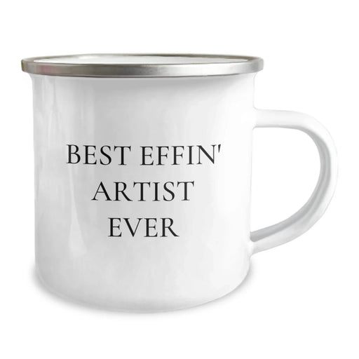 Funny Artist Gifts from Friends for Best Effin' Artist Ever Camping Mug, Birthday Unique Gifts for Artist, Men, Women, Friends, Coworkers, Family - Image 2