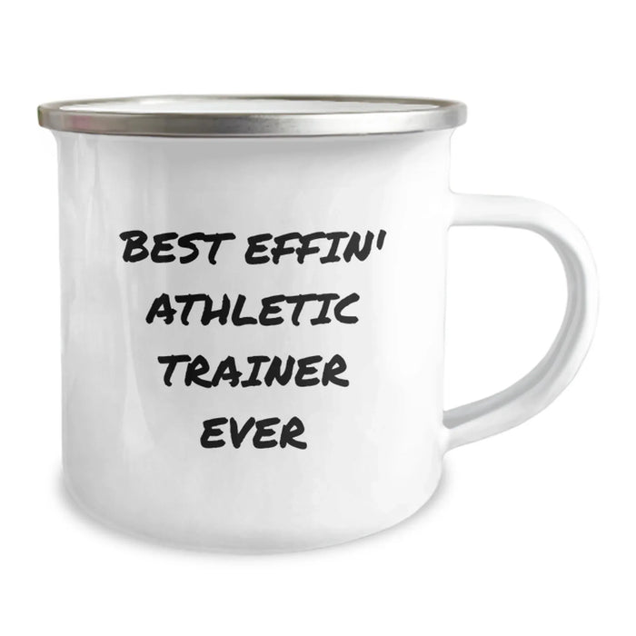 Funny Athletic Trainer Gifts for Men - Best Effin' Inspirational Quotes Camping Mug, Stainless Steel with Enamel Finish, Perfect Christmas Unique Gifts from Friends or Family - Image 2