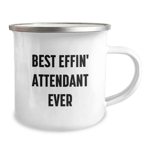 Funny Attendant Gifts for Men Camping Mug Best Effin' Attendant Ever Quotes Father's Day Unique - Image 2