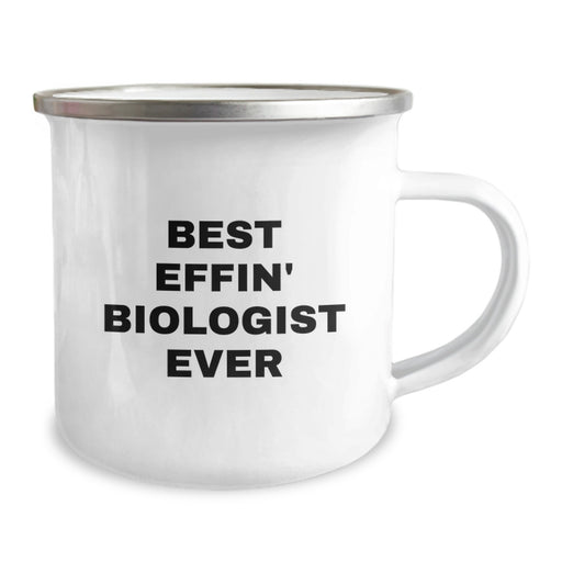 Funny Biologist Mom Gifts from Friends - Best Effin' Biologist Ever Camping Mug for Her on Mother's Day - Image 2