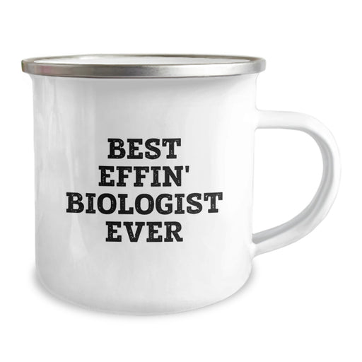 Funny Biologist Gifts for Mom - Best Effin' Biologist Ever Camping Mug, Stainless Steel with Enamel Finish, Perfect for Mother's Day Unique Gifts from Family, Friends, or Coworkers - Image 2