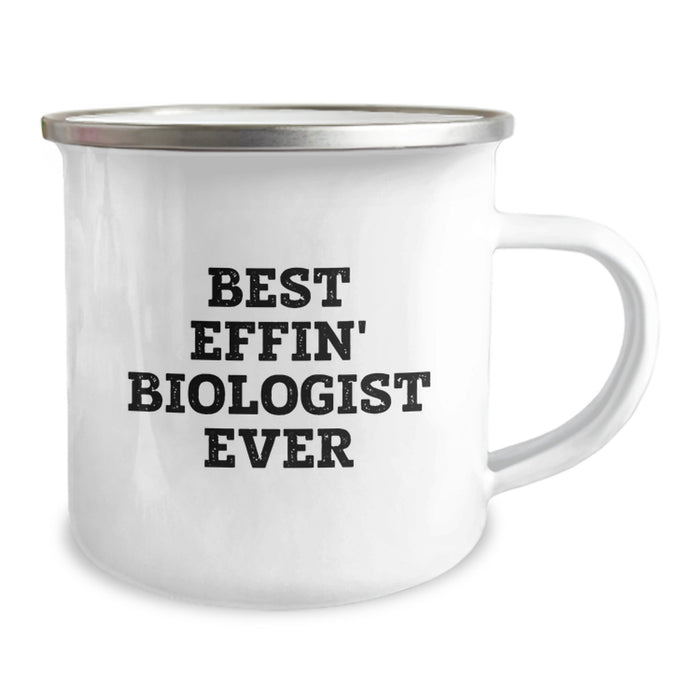 Funny Biologist Gifts for Mom - Best Effin' Biologist Ever Camping Mug, Stainless Steel with Enamel Finish, Perfect for Mother's Day Unique Gifts from Family, Friends, or Coworkers - Image 2