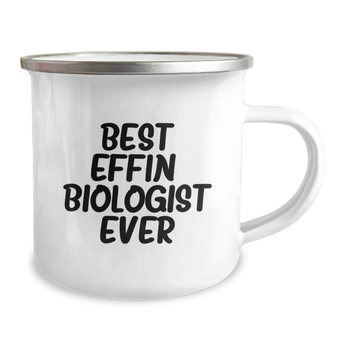 Funny Biologist Gifts for Her, Camping Mug, Best Effin' Biologist Ever Quote, Unique Mother's Day Unique Gifts from Mom - Image 2