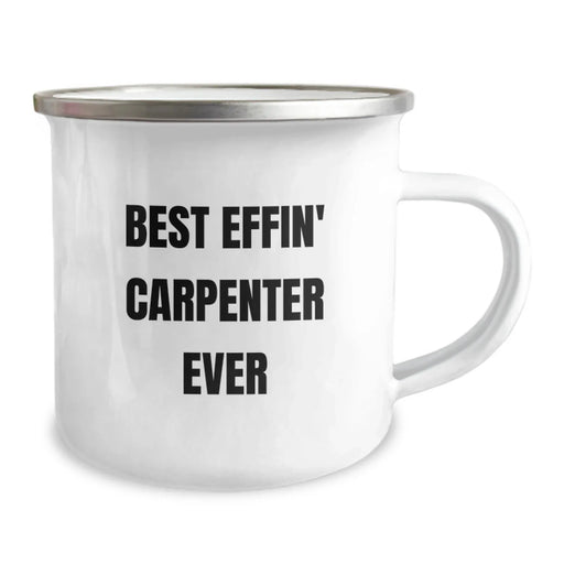 Funny Carpenter Gifts for Men - Best Effin' Carpenter Ever Camping Mug for Christmas Unique Presents - Image 2