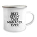 Funny Best Effin' Case Manager Ever Camping Mug Gifts for Case Manager Men Women Friends Family - Image 2
