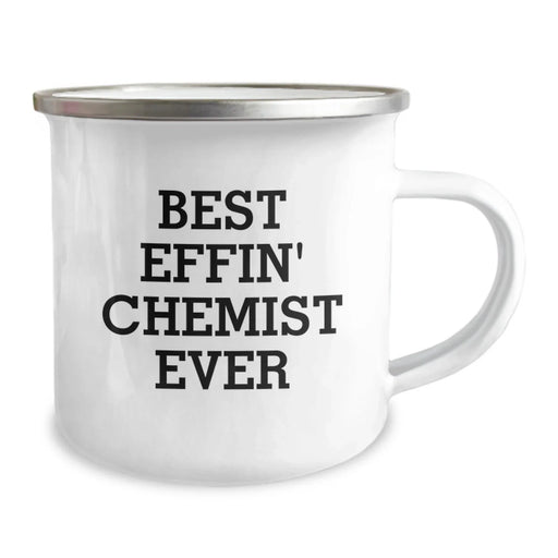 Funny Chemist Gifts Camping Mug, Best Effin' Chemist Ever, Unique Christmas Unique Gifts from Friends, for Chemist Men, Funny Camping Mug - Image 2