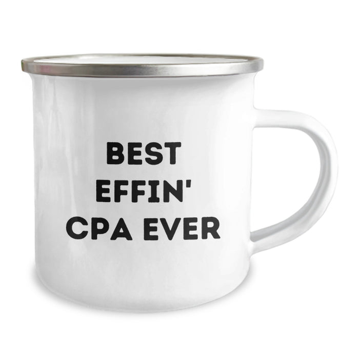 Gifts for CPA Enthusiasts, Funny Camping Mug, Best Effin' Cpa Ever Quote, Unique Father's Day Unique Gifts for Men - Image 2