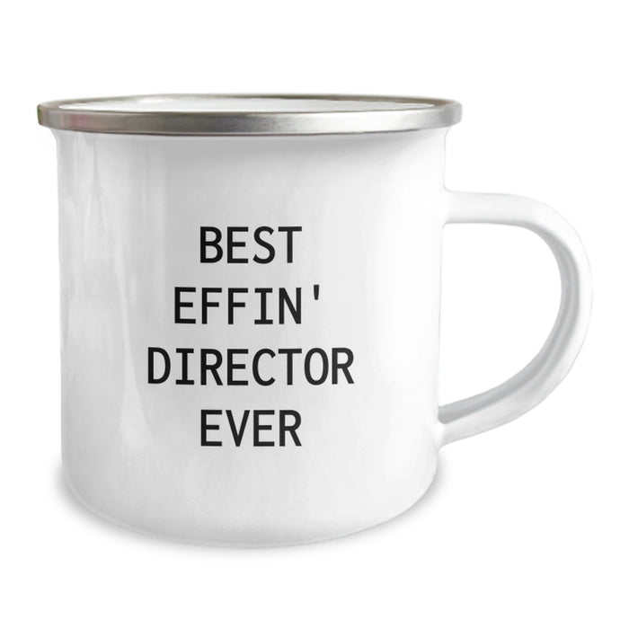 Funny Director Gifts, Camping Mug for Men, Best Effin' Director Ever, Christmas Unique Gift for Him - Image 2
