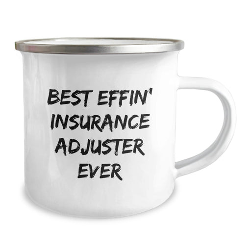 Funny Insurance Adjuster Gifts, Best Effin' Camping Mug for Insurance Adjuster Dad, Unique Father's Day Presents - Image 2