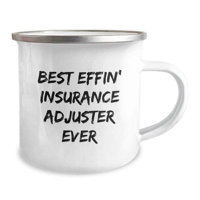 Funny Insurance Adjuster Gifts, Best Effin' Camping Mug for Insurance Adjuster Dad, Unique Father's Day Presents - Image 2