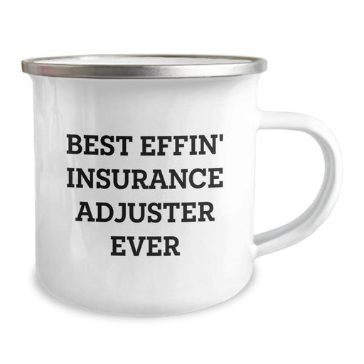 Funny Insurance Adjuster Gifts for Dad, Best Effin' Ever Camping Mug, 12 oz Stainless Steel with Enamel Finish, Unique Father's Day Presents from Family, Friends, or Coworkers - Image 2