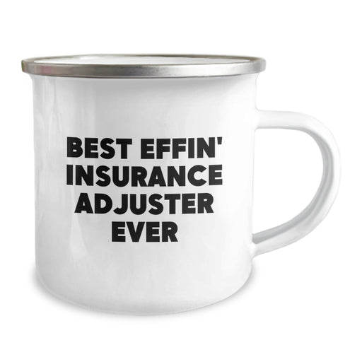 Funny Insurance Adjuster Gifts for Men, Best Effin' Dad, Camping Mug for Insurance Adjuster, Father's Day Unique Gifts from Family - Image 2