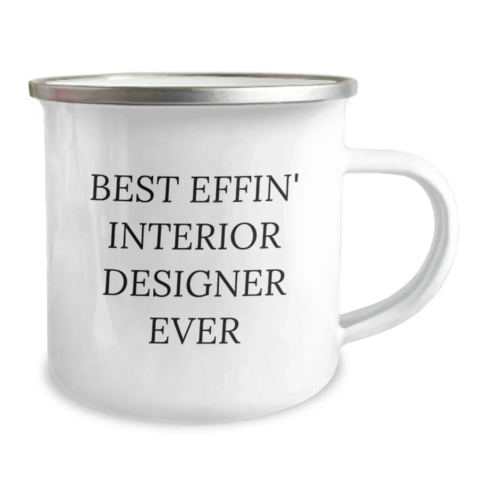 Funny Interior Designer Camping Mug Best Effin Gift from Friends for Valentine's - Image 2