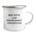 Funny Law Enforcement Officer Gifts from Friends for Men on Valentine's Unique Mugs - Best Effin' Law Enforcement Officer Ever, Camping Mug - Image 2