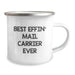 Funny Mail Carrier Gifts for Him - Best Effin' Mail Carrier Ever Camping Mug for Valentine's Unique Men Gifts from Friends - Image 2