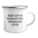 Funny Marketing Manager Gifts from Men for Dad Best Effin' Marketing Manager Ever Camping Mug - Image 2