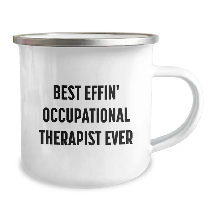 Funny Occupational Therapist Gifts from Women - Best Effin' Quote - Camping Mug for Occupational Therapist, Mother's Day Unique Gifts - Image 2