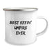 Funny Umpire Gifts from Men for Umpire Friends - Best Effin' Umpire Ever Camping Mug for Graduation Unique Gifts - Image 2