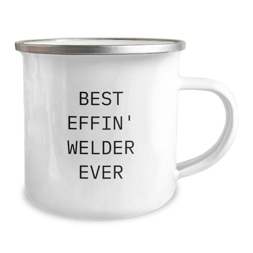 Funny Welder Gifts for Men - Best Effin' Welder Ever Engraved Camping Mug, Perfect for Welder Dad on Mother's Day Unique Gifts from Family - Image 2