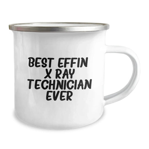 Funny X-Ray Technician Gifts for Him, Christmas Unique Mugs for X-Ray Techs, 'Best Effin' X-ray Technician Ever' Quote, Camping Mug for Friends, Family, or Coworkers - Image 2
