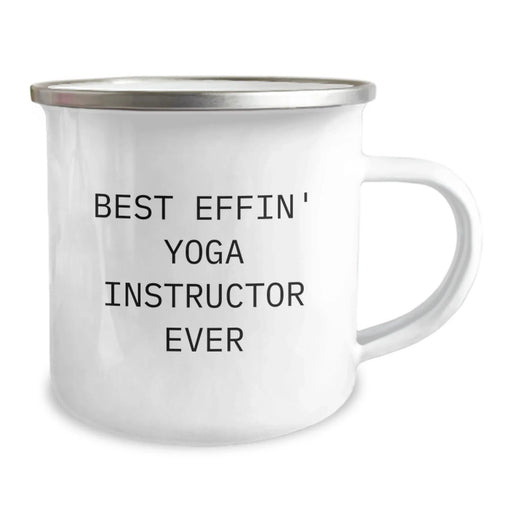 Funny Yoga Instructor Gifts from Friends, Best Effin' Camping Mug for Men, Unique Christmas Unique Gifts for Yoga Instructor - Image 2