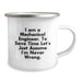 Funny Mechanical Engineer Gifts for Men - 'I Am A Mechanical Engineer. To Save Time Let's Just Assume I'm Never Wrong.' Camping Mug for Christmas - Image 2