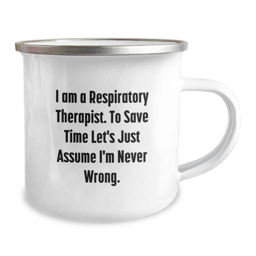 Funny Respiratory Therapist Gifts from Friends and Family for Respirologists on Mother's Day Camping Mug - Image 2