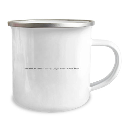 Funny School Bus Driver Gifts from Family - Unique Father's Day Ideas for School Bus Driver Dad with Camping Mug - Image 2