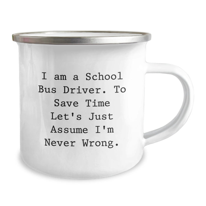 Gifts for School Bus Drivers - Funny Quote Camping Mug for Dad on Father's Day, Unique Gifts from Family to Men - Image 2
