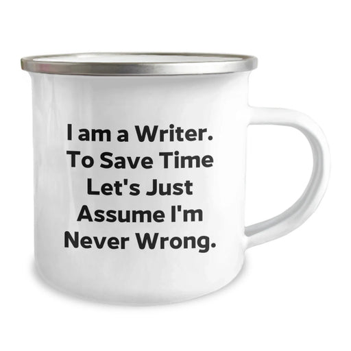 Funny Writer Gifts for Him Camping Mug, Inspirational Quote Writer, Birthday Unique Gifts from Friends to Family - Image 2