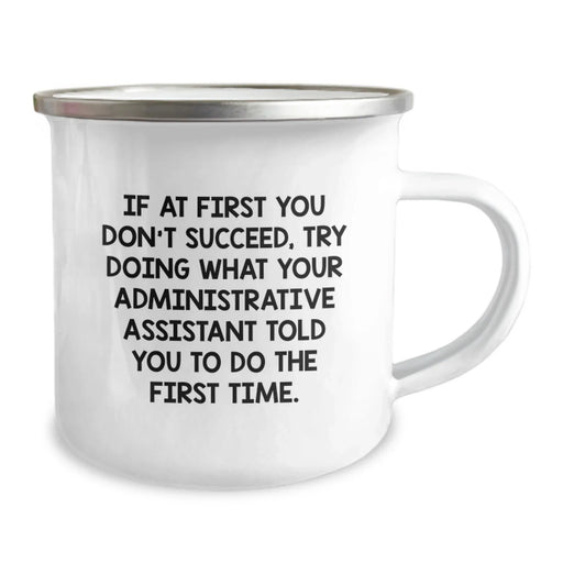 Funny Administrative Assistant Gifts from Friends, Birthday Unique Mugs for Coworkers - Inspirational Quote, Camping Mug for Men, Women, Family - Image 2
