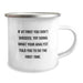 Funny Analyst Gifts from Friends, Inspirational Graduation Unique Gifts for Women, Camping Mug 'Try Doing What Your Analyst Told You To Do First' Quote Print - Image 2