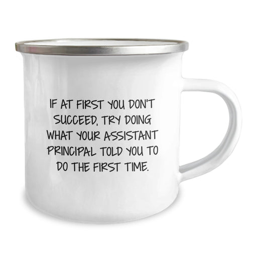 Funny Assistant Principal Gifts for Men, Father's Day Unique Gifts from Friends or Coworkers, Camping Mug - Image 2