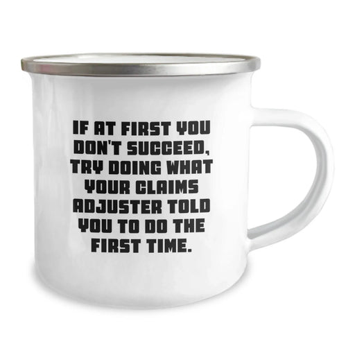 Funny Claims Adjuster Camping Mug Gifts for Men from Friends on Birthday - Image 2