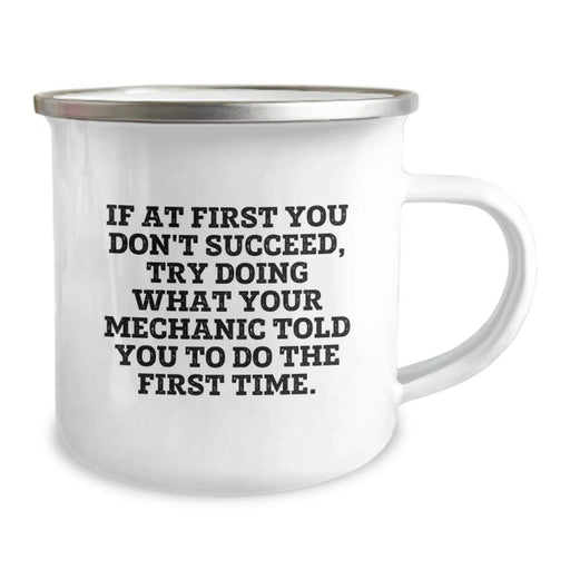 Fun Mechanic Gifts for Men from Friends, Funny Camping Mug for Mechanic Enthusiasts, Inspirational Quote on a Christmas Unique Gift - Image 2