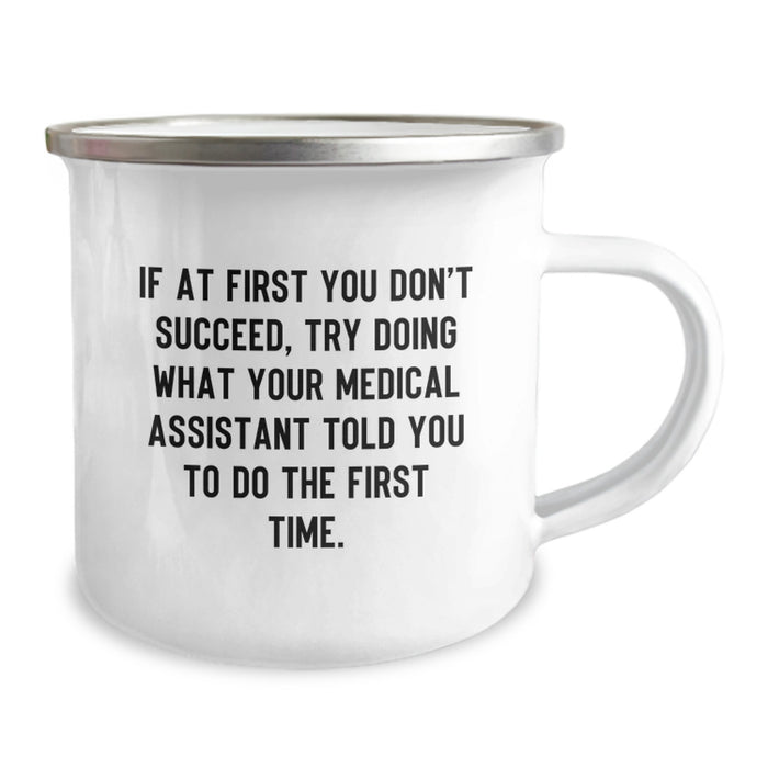 Funny Medical Assistant Gifts from Mom - Medical Assistant Camping Mug, Mother's Day Unique Gifts for Medical Assistant Friends - Image 2