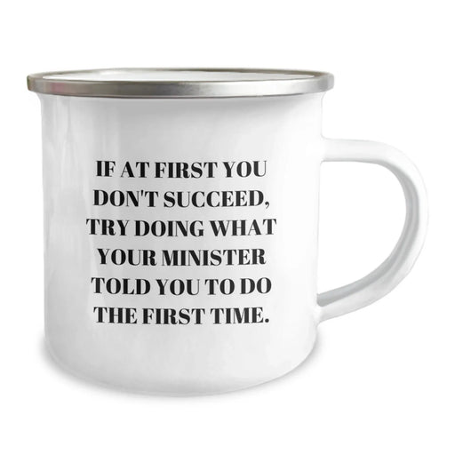 Funny Minister Gifts, Camping Mug for Men, Inspirational Quote Gifts from Family for Minister, Christmas Unique Gifts - Image 2