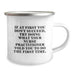 Funny Nurse Practitioner Gifts from Friends, Valentine's Unique Mugs for Nurse Practitioners, Camping Mug with Quote If At First You Don't Succeed - Image 2