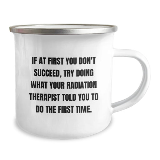Funny Radiation Therapist Gifts for Men, Inspirational Graduation Unique Gifts from Friends, Cute Camping Mug for Radiation Therapist - Image 2