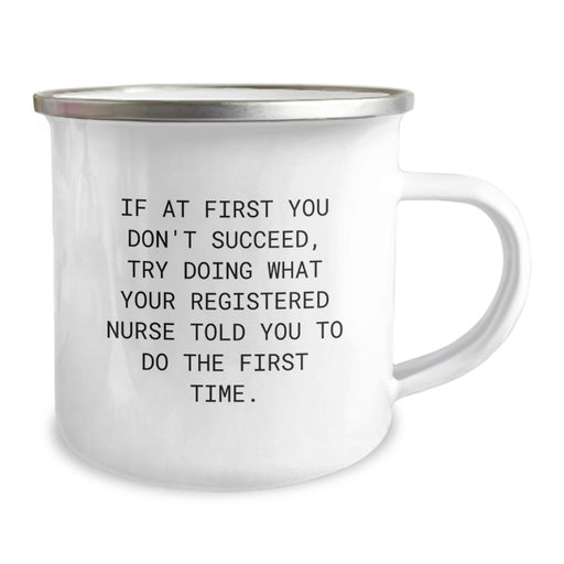 Funny Registered Nurse Gifts from Friends, Unique Graduation Unique Gifts for Registered Nurses, Inspirational Camping Mug - Image 2