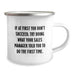 Funny Sales Manager Gifts for Men Funny Birthday Unique Gifts from Friends, Encouragement Quote on Camping Mug for Sales Manager, 12 oz Stainless Steel with Enamel Finish - Image 2