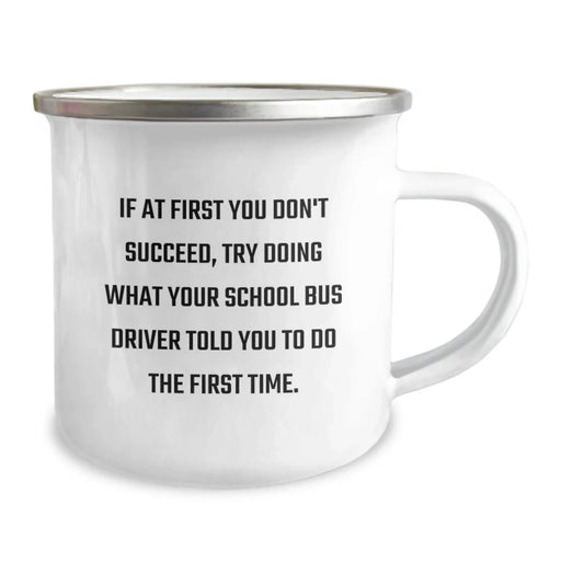 Funny School Bus Driver Gifts for Men - Camping Mug, Unique Christmas Unique Gifts from Friends, Coworkers or Family - Image 2