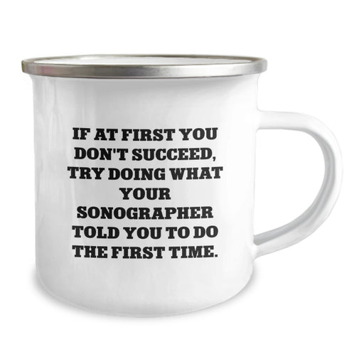 Funny Sonographer Gifts from Family - Camping Mug for Sonographer Friends - Image 2