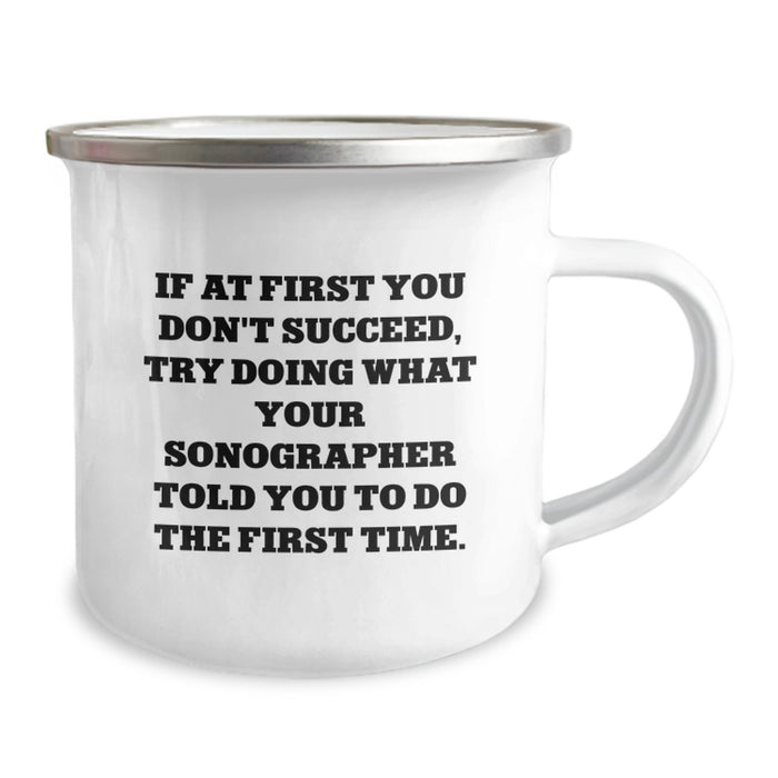 Funny Sonographer Gifts from Family - Camping Mug for Sonographer Friends - Image 2