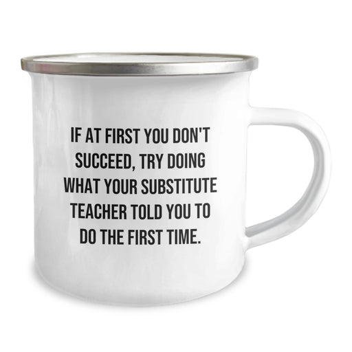 Funny Substitute Teacher Camping Mug Gifts from Friends to Graduation Unique Gifts - Image 2